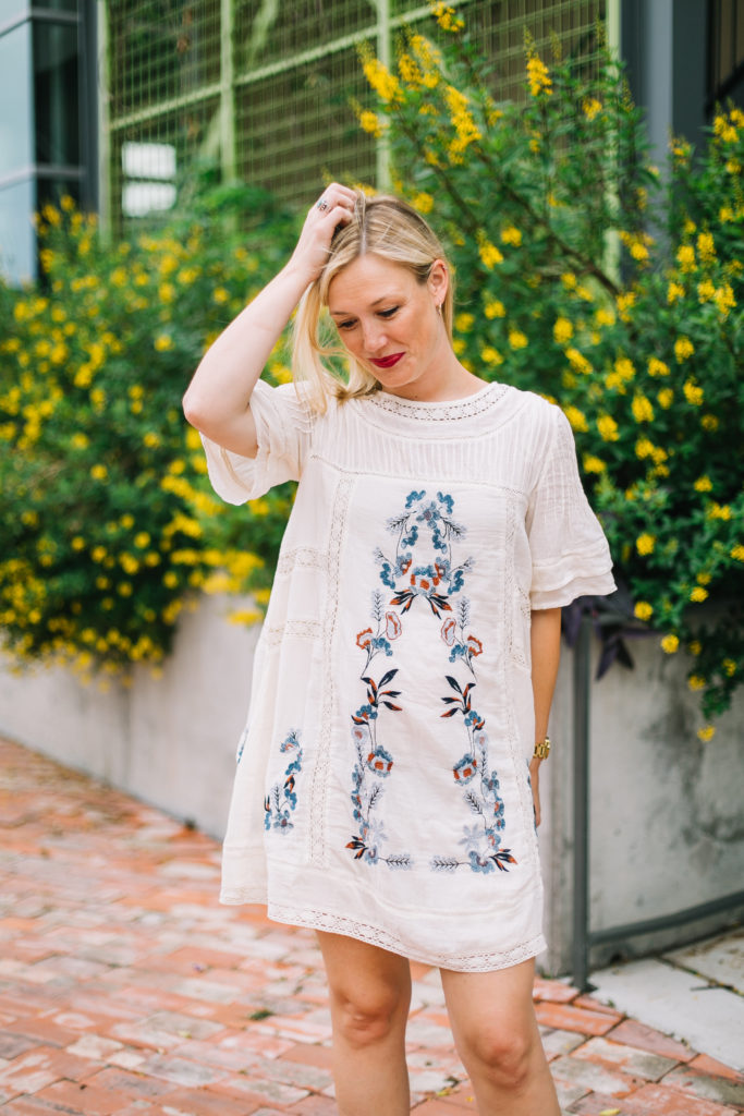 Free People Embroidered Dress – The Autumn Girl